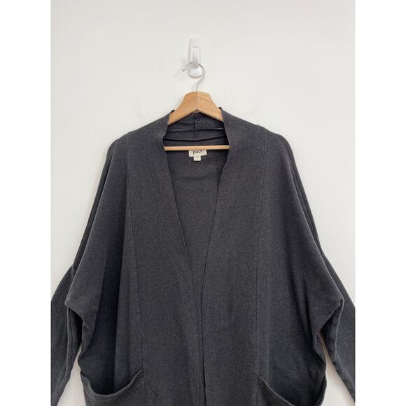 PACT Airplane Open Front Organic Cotton Travel Oversized Wrap Cardigan - M/L - Picture 4 of 9